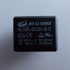 Subminiature SPDT Relè 5V - 10A/120VAC HLS8L-DC5V-S-C arduino
