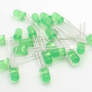 20 Pezzi Led VERDE - Green 5 mm standard super bright LED light-emitting Diodos