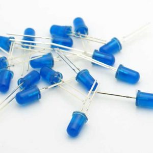 20 Pezzi Led BLU - BLUE 5 mm standard super bright LED light-emitting Diodos