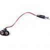 9V Batteria Clips Snap T-Type Cavo, 2.1 x 5.5mm Maschio DC Power Plug to 9V Batteria Clip Adattatore Cavo