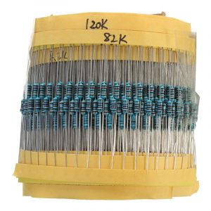 1% metal film resistor Kits, 2.7K-68K, 10 Pezzi of 32kinds: 2.7K, 3K, 3.3K, 3.6K, 3.9K, 4.3K, 4.7K, 5.1K, 5.6K, 6.2K, 6.8K, 7.5K