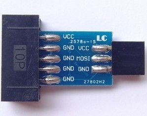 AVRISP USBASP STK500 10PIN turn 6PIN Adattatore board