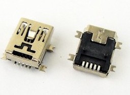 5 Pezzi MINI USB Femmina socket 5P SMD