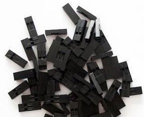 25 Pezzi 2P DuPont head, Spaziatura 2.54MM, DuPont plastic shell, plugs