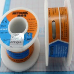 Solder, 0.5MM fine Stagno, Stagno 100 g active