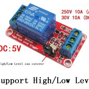 1 canale 5V Relè with Optcoupter, High/Low Level can cutover
