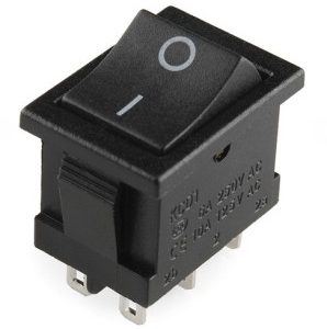 6pins T85 KCD1-B3 202 Rocker Pulsante - DPDT