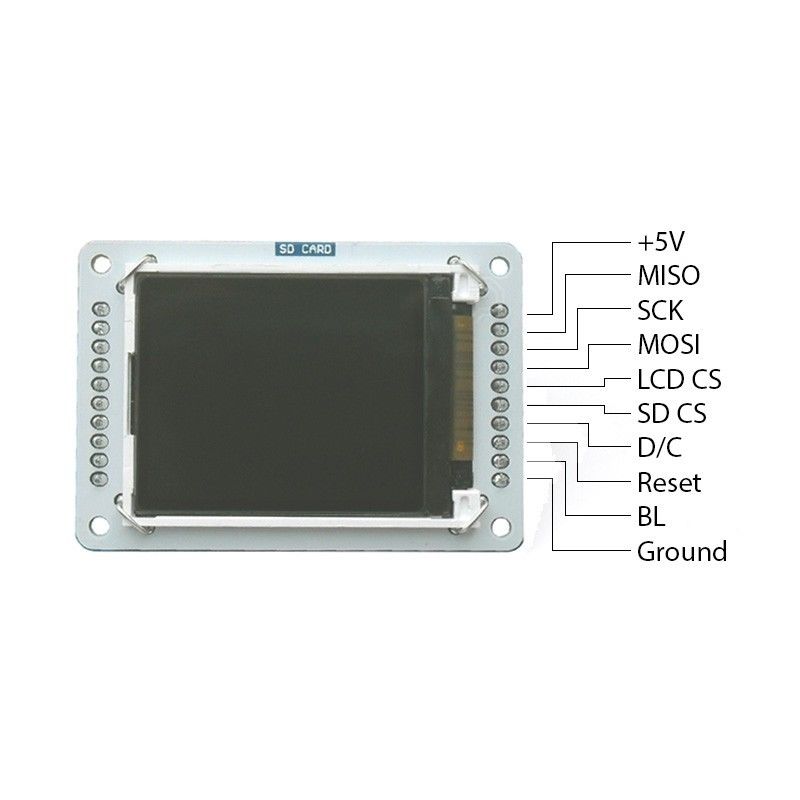 1.8 inch TFT LCD Shield per Arduino Esplora 1.8 inch TFT LCD Shield per Arduino Esplora