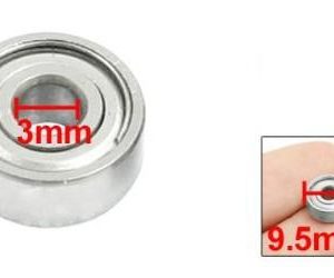 1 Pezzi 623ZZ Deep Groove Cuscinetto a sferas 9.5mm x 3mm x 4mm Silver Tone