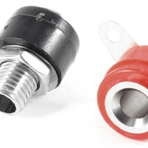 2 Pezzi 4MM Amplificatore Terminal Binding Post Banana Plug Jack Mount Red Black