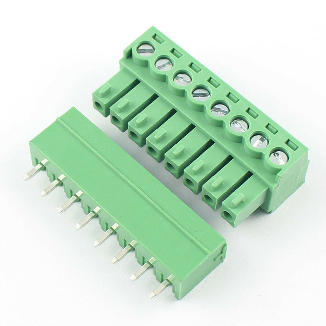 Morsettiera Elettrica a vite Connettore a spina con angolo Passo 3,5 / 3,81  mm Angolo 8 Pin - Arduiner - Arduino Components Shop