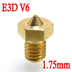 Ugello Estrusore in Ottone 0.4mm E3DV6 per Filamenti da 1.75mm 3D per Stampante 3D