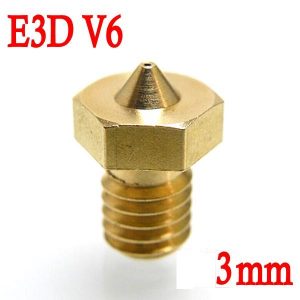 Ugello Estrusore in Ottone 0.2mm E3DV6 per Filamenti da 3.00mm 3D per Stampante 3D