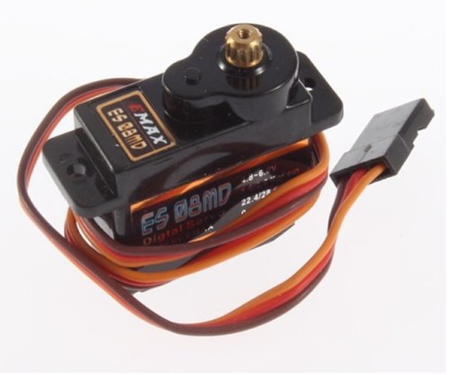 Mini servo motore digitale ES08MD 12gr coppia 2kg con ingranaggi in metallo Mini servo motore digitale ES08MD 12gr coppia 2kg con ingranaggi in metallo