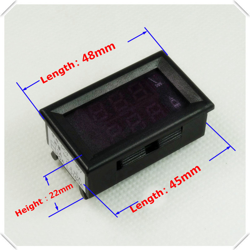 DC0-100V/50A Red+Red dual LED Display 0.28 Car Voltaggio current meter Digitale Amperometro Voltmetro 5 wire No shunt DC0-100V/50A Red+Red dual LED Display 0.28 Car Voltaggio current meter Digitale Amperometro Voltmetro 5 wire No shunt