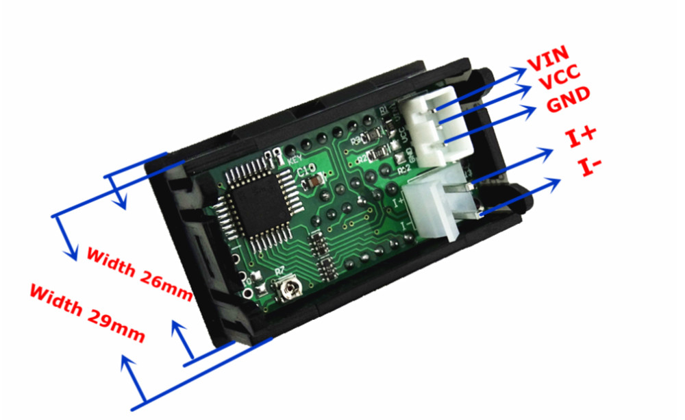 DC0-100V/50A Red+Red dual LED Display 0.28 Car Voltaggio current meter Digitale Amperometro Voltmetro 5 wire No shunt DC0-100V/50A Red+Red dual LED Display 0.28 Car Voltaggio current meter Digitale Amperometro Voltmetro 5 wire No shunt