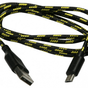 Micro USB Nylon Cavo Black