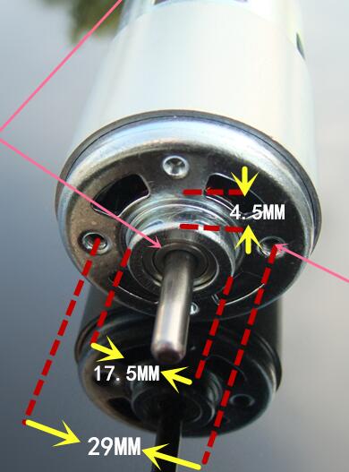 RS-775 300W 12V:18500rpm High Speed DC Motore RS-775 300W 12V:18500rpm High Speed DC Motore