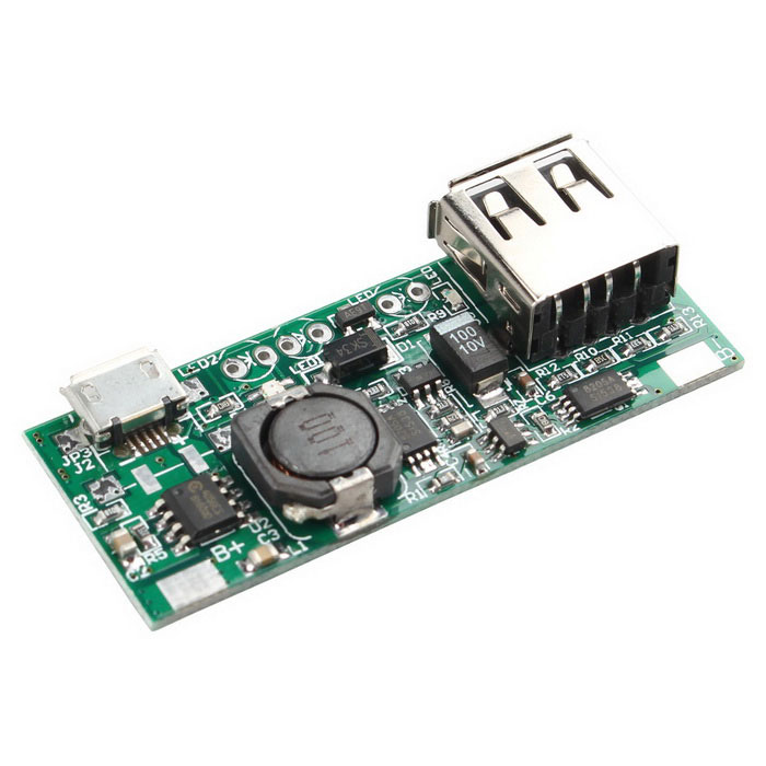 Carica Batteria 3.7V Lithium Li-ion DIY Power Bank Output 5v 1A Carica Batteria 3.7V Lithium Li-ion DIY Power Bank Output 5v 1A