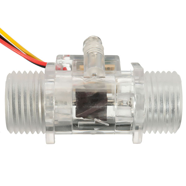 Sensore Flusso d'acqua Flussometro YF-S201C G1/2 DN15 3.5-24VDC 1-30L/Min Sensore Flusso d'acqua Flussometro YF-S201C G1/2 DN15 3.5-24VDC 1-30L/Min