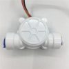 Sensore Flusso d'acqua Flussometro YF-S402B G1/4 PE Pipe 0.2-8L/min 3.5 12VDC
