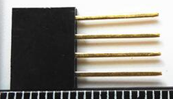 10 Pezzi 1*4 2.54mm Long Pin Header Femmina Connettore Plug