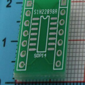 SOP14 to DIP14 PCB Adattatore