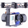 2 Axis Gopro3 CNC Brushless Gimbal Camera Mount Motor Controller FPV PTZ for DJI Phantom Walkera QRX350(Without Camera)