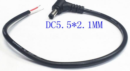 Right Angle 5.5mm x 2.1mm DC Power Plug Maschio Charger Cavos Connettore 30cm Right Angle 5.5mm x 2.1mm DC Power Plug Maschio Charger Cavos Connettore 30cm