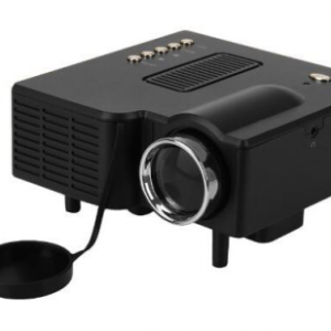 Excelvan Mini Proiettore Cinematografico Portatile Con LED HDMI PC VGA AV USB SD Nero Con Telecomando (Nero)