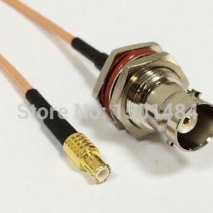BNC Femmina Jack Pulsante Maschio MCX Connettore convert Plug RG316 6inch