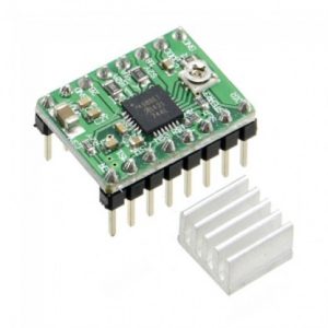 Driver A4988 Verde con Dissipatore per Motori Stepper Stampanti 3D CNC