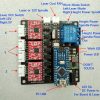 Laser engraving machine CNC cnc USB control board , Stepper Motore Driver