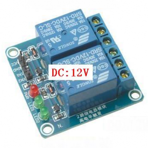 2 canali 12V High Level Relè Shield With LED