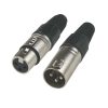 Connettore Cannon XLR 3 Pin Femmina Maschio Presa Jack Audio