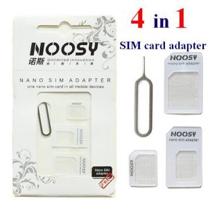 Adattatore Nano SIM verso Micro SIM o Standard SIM Kit 3 in 1