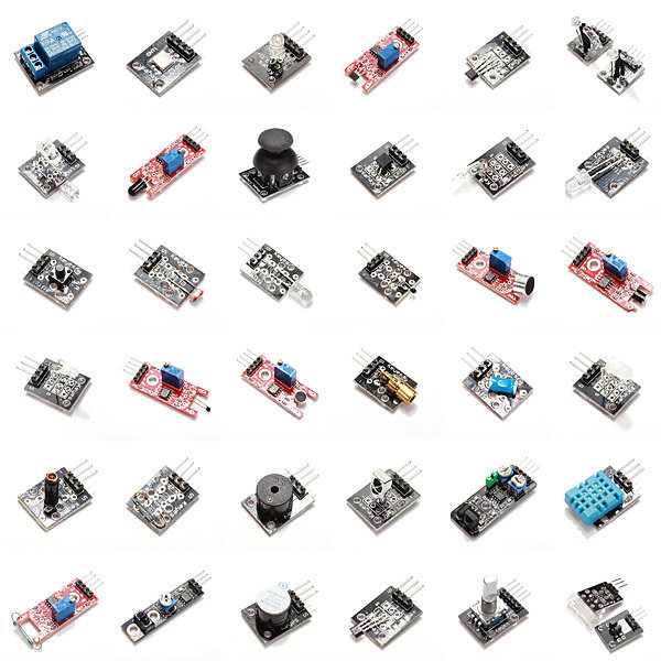 Kit kit scheda sensore 37 in 1 per pacchetto buste di plastica Arduino