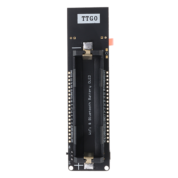 Wemos TTGO ESP32 WOORM Wi-Fi Bluetooth + Schermo OLED 0.96 pollici con slot per batteria 18650 Wemos TTGO ESP32 WOORM Wi-Fi Bluetooth + Schermo OLED 0.96 pollici con slot per batteria 18650