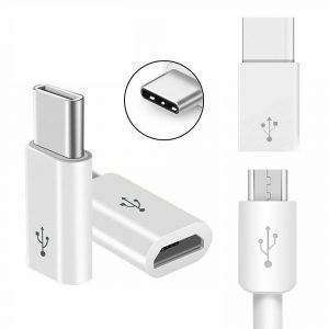 2 pezzi TIPO C connettore maschio a Micro USB Femmina Convertitore Adattatore