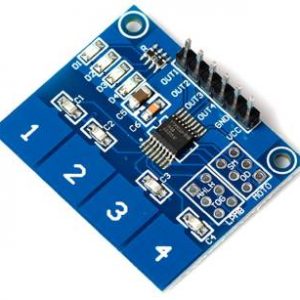 TTP224 Modulo sensore tattile digitale a 4 vie con interruttore tattile capacitivo per Arduino