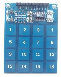 TTP229 Modulo sensore tattile digitale a 16 vie con interruttore tattile capacitivo per Arduino