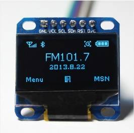 Modulo LCD blu OLED da 0,96 "Comunicazione SPI 12864 a 6 pin