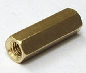 Cilindro in ottone esagonale da 15 pezzi da 10 pezzi - dorato