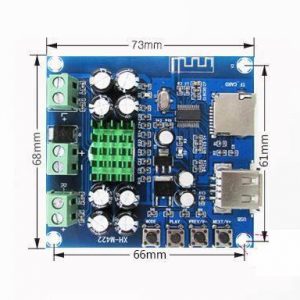 XH-M422 DC12-24V TPA3116D2 Scheda amplificatore Bluetooth 4.0 da 50 W + 50 W con lettore di schede TF U disco Bluetooth