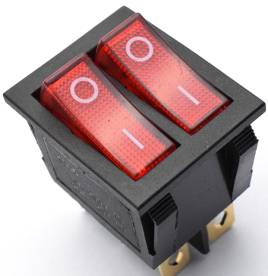 KCD3 Interruttore rotondo / Interruttore I / O / 4 pin 2 Posizioni 15A Interruttore 250V