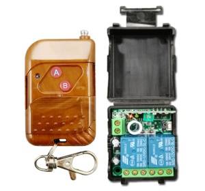 DC12V Ricevitore relè codice apprendimento a 2 canali + trasmettitore telecomando wireless professionale 433MHz