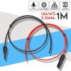 2.5 millimetri 14 AWG 1 Metro pannello solare cavo prolunga in rame filo nero e rosso con connettore