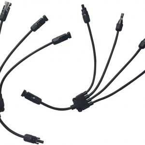 Connettore fotovoltaico MC4 Da 1 a 4 Connettore 5 vie tipo Y a 2 pezzi / coppia