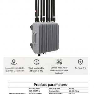 valigia jammer anti drone (8 canali) 400watt