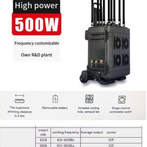 valigia jammer anti drone (10 canali) 500watt